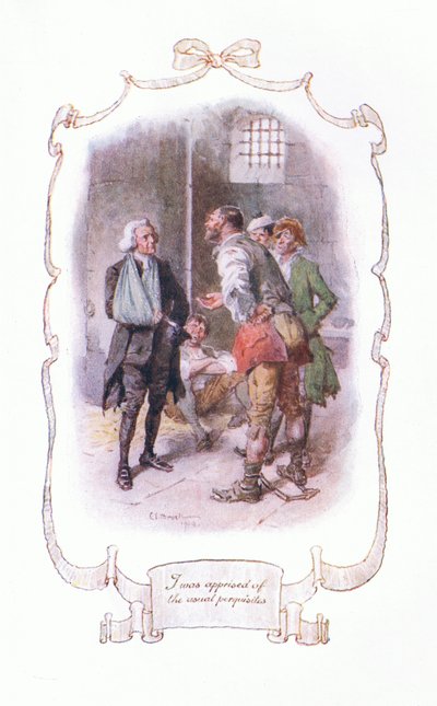 I Was Apprised at the Usual Perquisites, from The Vicar of Wakefield Published by J M Dent & Son Ltd, 1920s by Charles Edmund Brock
